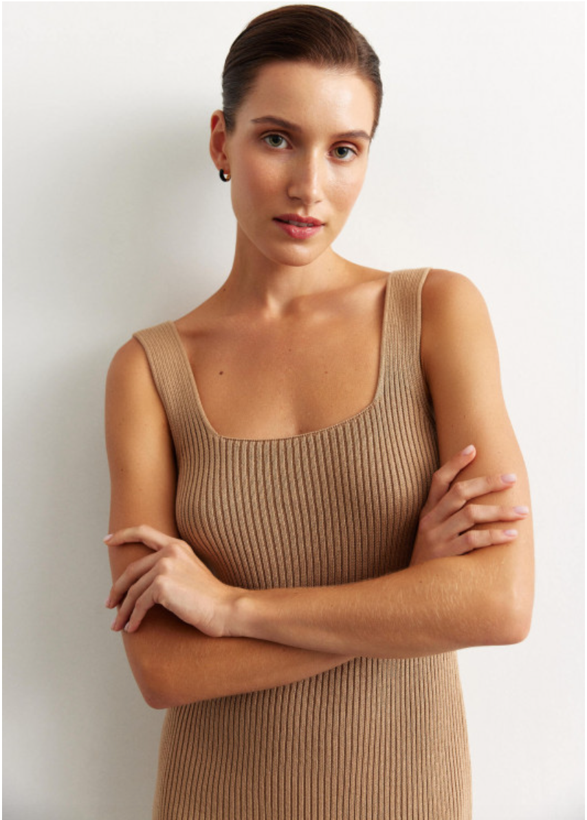 Elastic Band Mini Dress