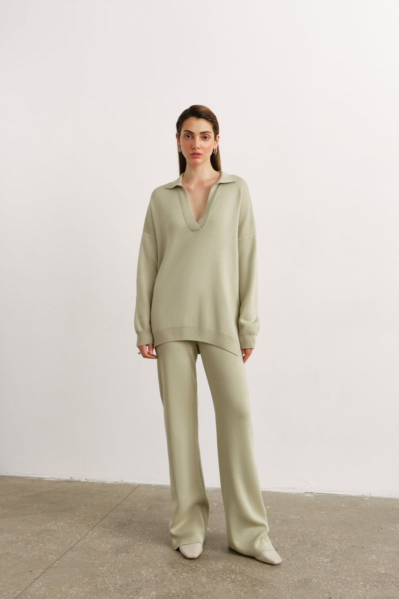 Pollo Collar Detail Oversized Jumper