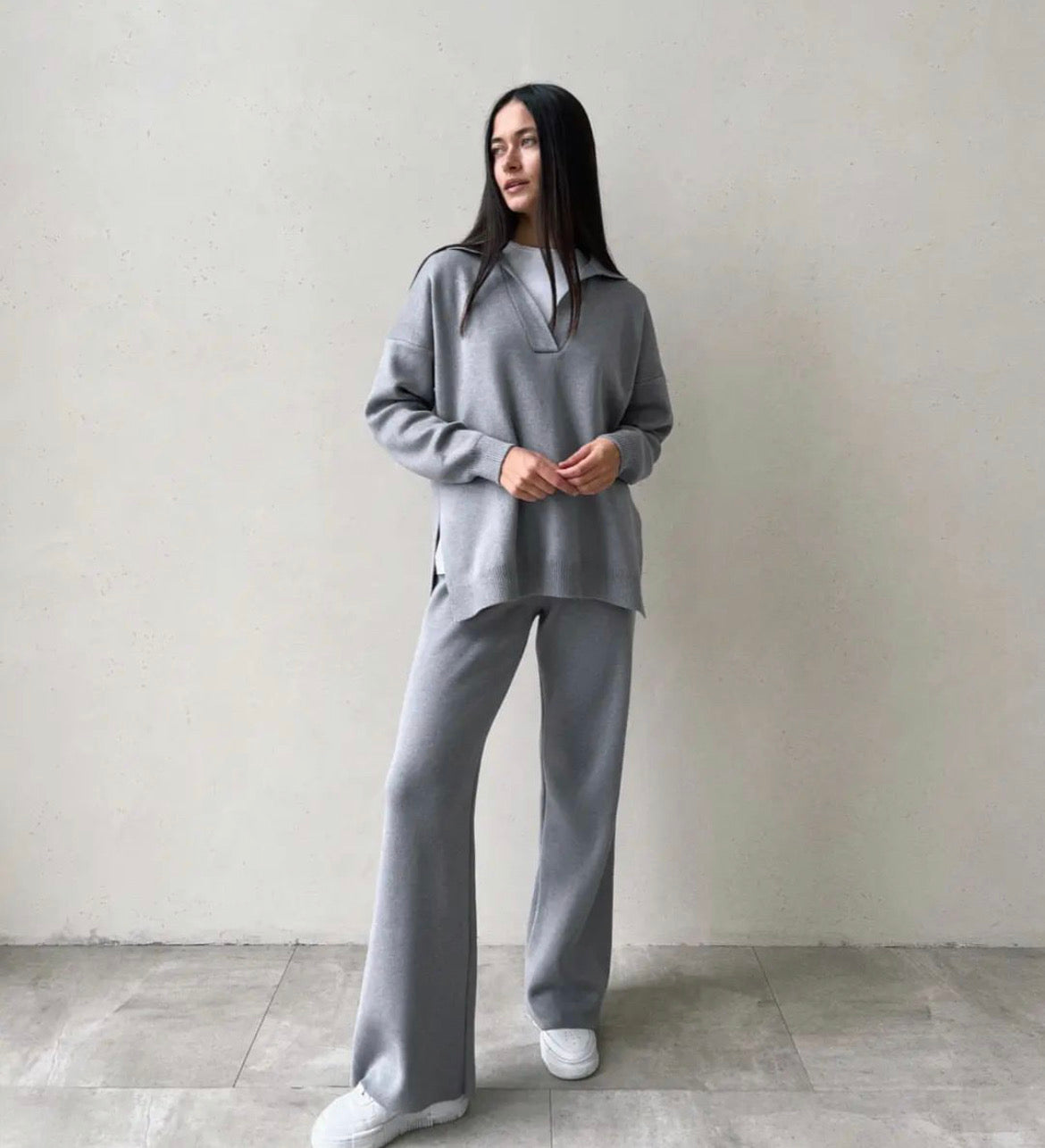 Pollo Collar Detail Oversized Jumper