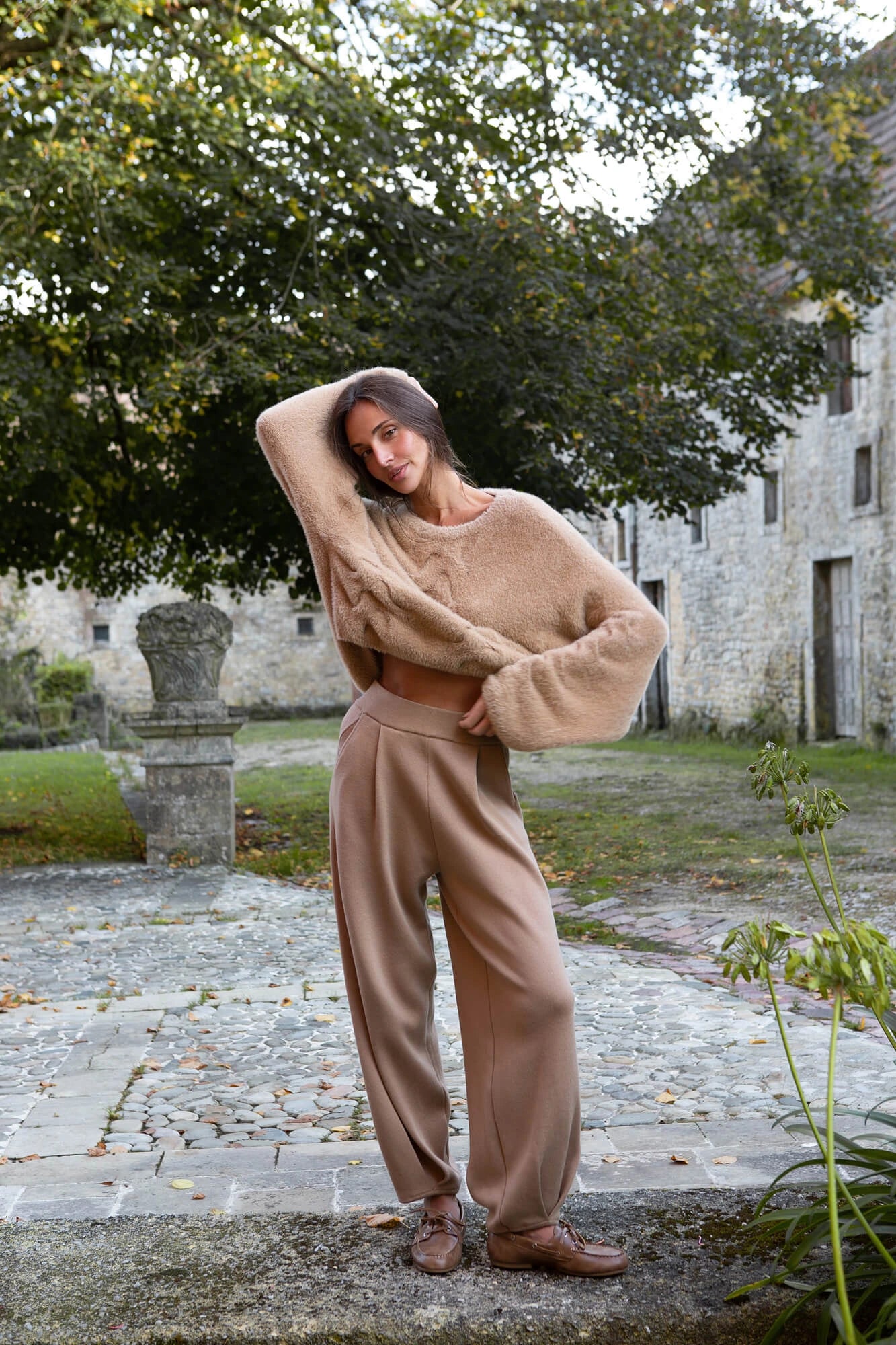Oversized Sweater in Soft Fluffy Yarn Aria Cream