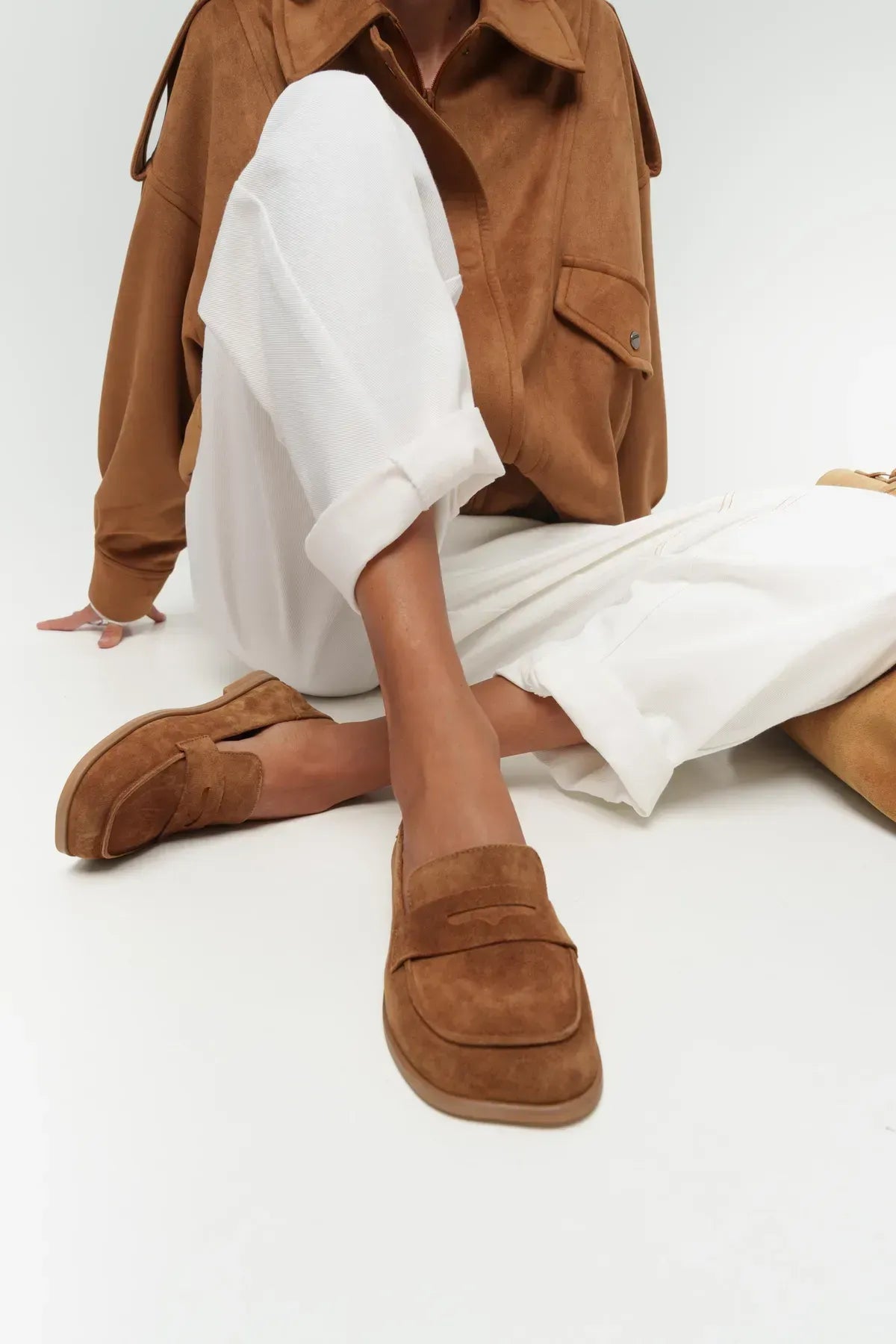 Leather ROOT Loafers Black