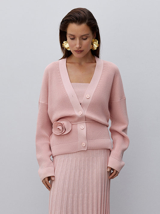 Monki Cable Rib Knitted Cardigan Lorin