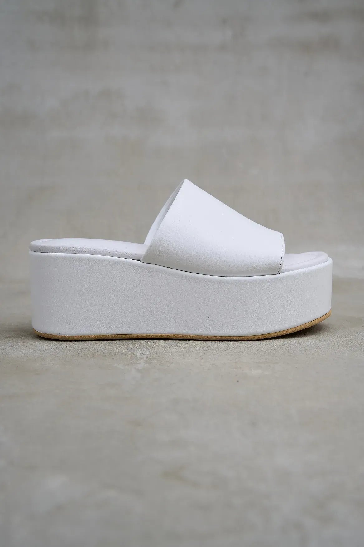 VIM Leather Platform Sabots