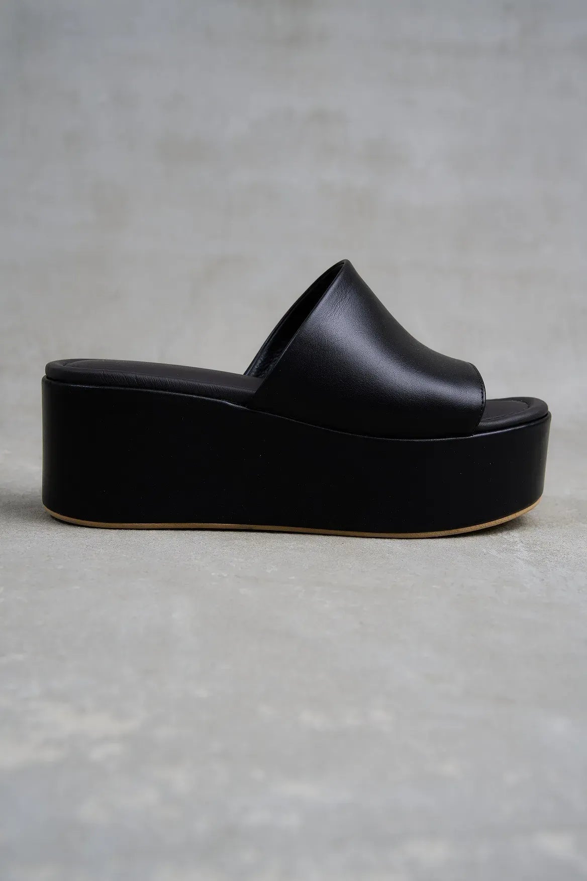 VIM Leather Platform Sabots