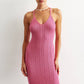Summer Maxi Dress With Lace Up Back