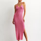 Summer Maxi Dress With Lace Up Back