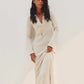 Ribbed Polo Maxi Dress with Slit Nova Dark Olive