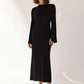Dress with Slits on the Sleeves - Secret Chocolate
