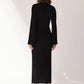 Dress with Slits on the Sleeves - Secret Chocolate