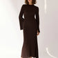 Dress with Slits on the Sleeves - Secret Khaki