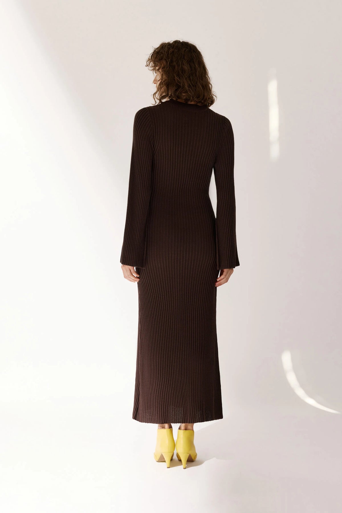 Dress with Slits on the Sleeves - Secret Chocolate