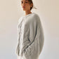 Oversized Sweater in Soft Fluffy Yarn Aria Grey