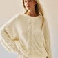 Oversized Sweater in Soft Fluffy Yarn Aria Grey