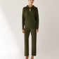 Polo Jumper with Accent Collar Pola Ivory