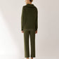 Polo Jumper with Accent Collar Pola Ivory
