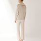 Polo Jumper with Accent Collar Pola Ivory