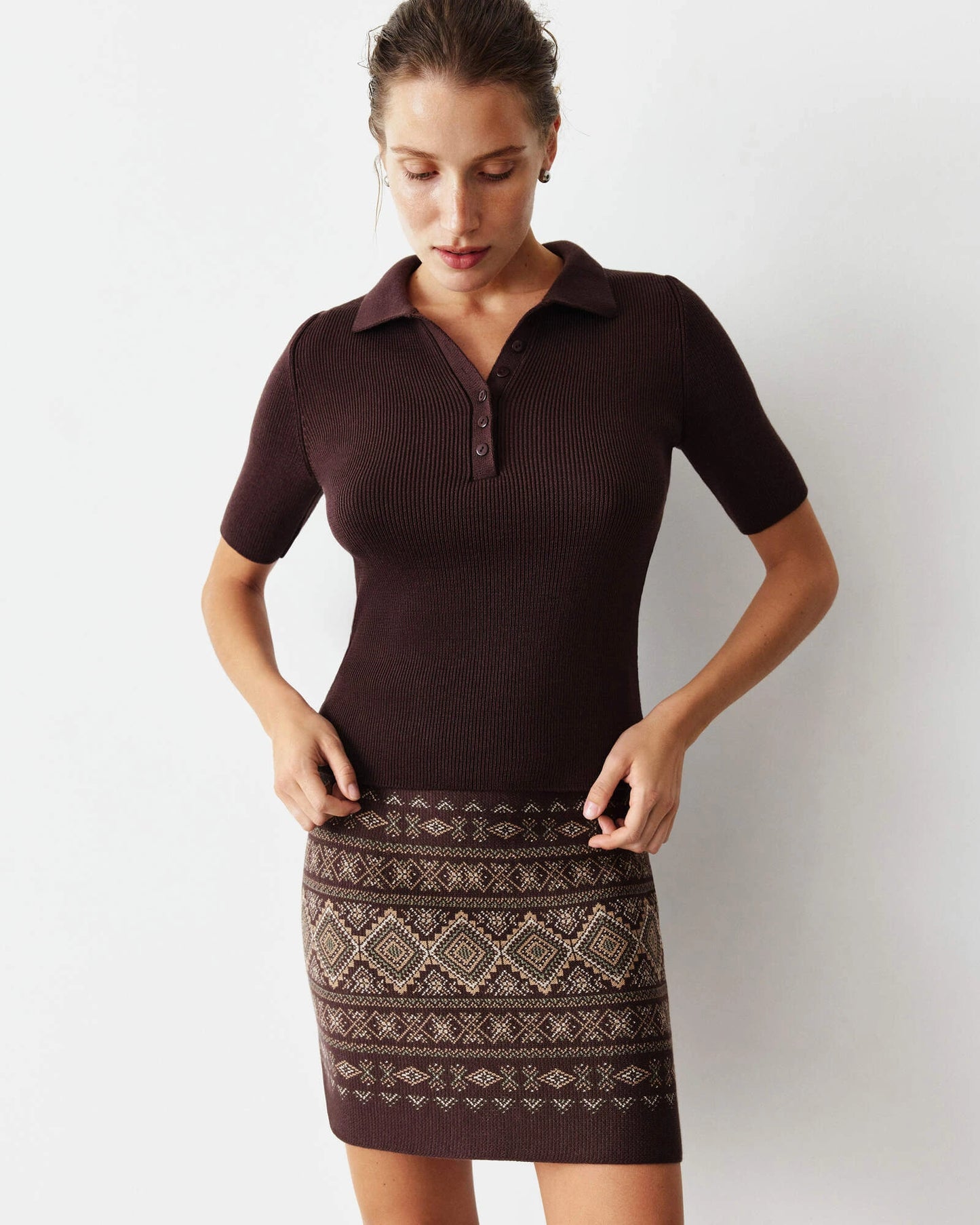 Grace Polo T-Shirt Terracotta