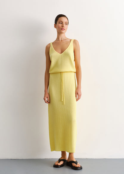 Sundress Mantra With Waist Ties Yellow