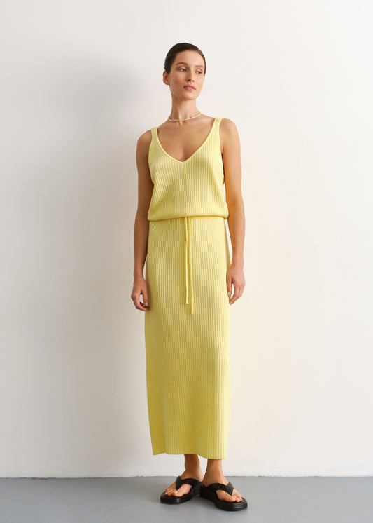 Sundress Mantra With Waist Ties Yellow