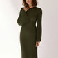 Dress with Slits on the Sleeves - Secret Chocolate