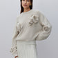 Oversized Decorated Sweater Rose