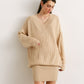 V-neck Oversize Sweater Viola