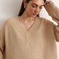 V-neck Oversize Sweater Viola