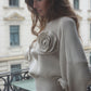 Oversized Decorated Sweater Rose