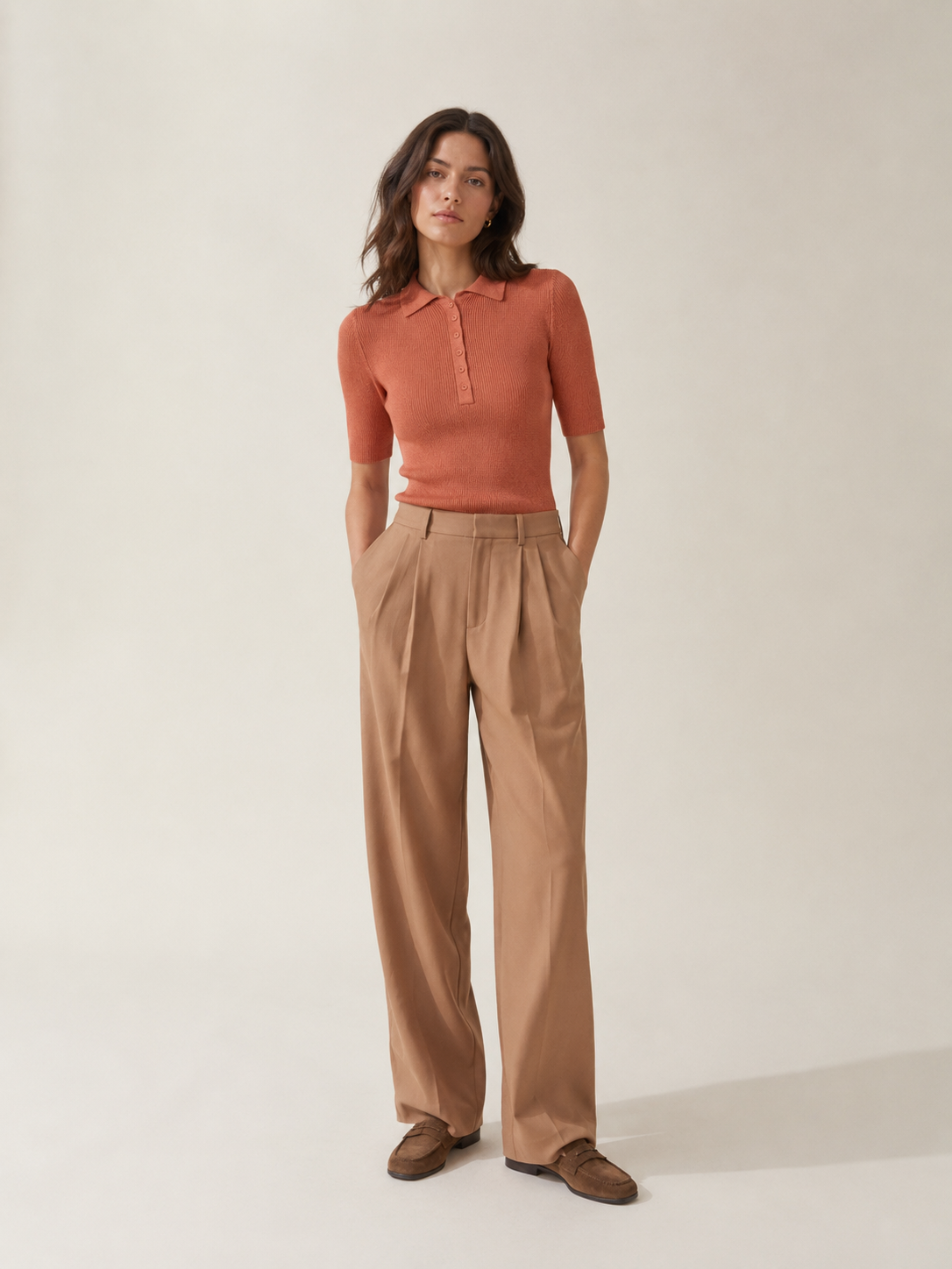 Grace Polo T-Shirt Terracotta