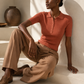Grace Polo T-Shirt Terracotta