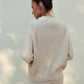 Cotton Rich Textured V-Neck Cardigan Geometria