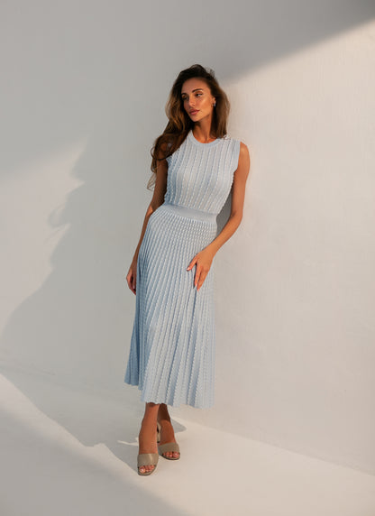 Knitted Midi Dress Estel Blue