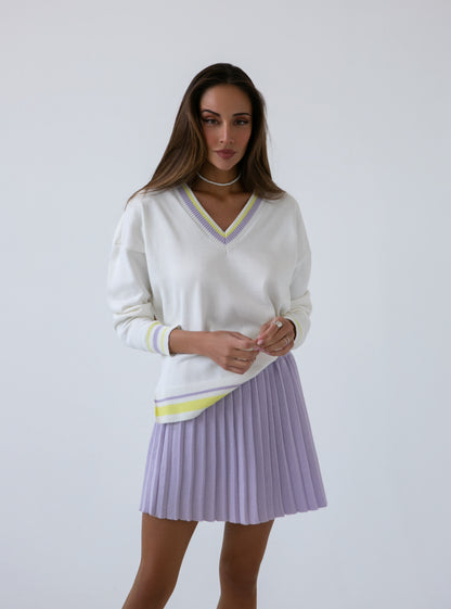 V-Neck Jumper Kolibri Milk