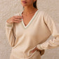 V-Neck Jumper Kolibri Milk