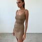 Elastic Band Mini Dress