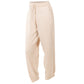 Cuffed High Waisted Tapered Jogger Trousers Cream