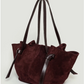 SUEDE Shopper BAG Ginger Grey