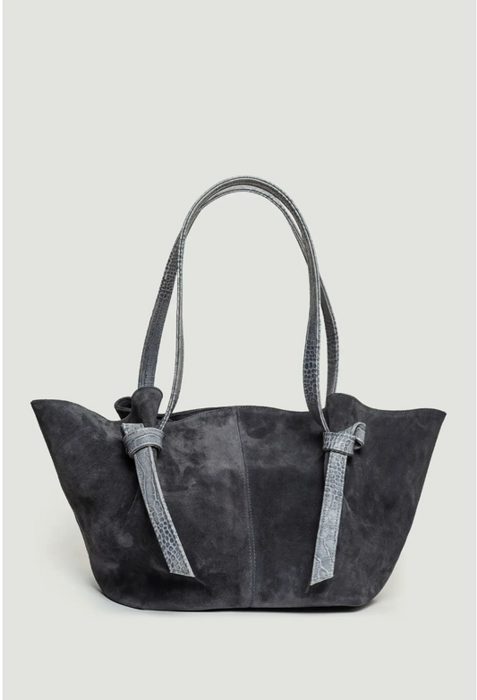 SUEDE Shopper BAG Ginger Grey