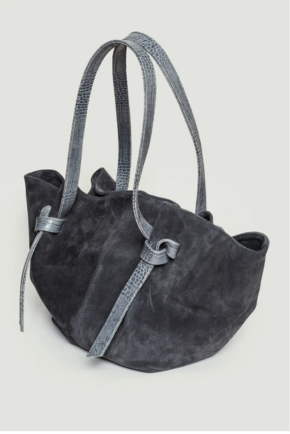 SUEDE Shopper BAG Ginger Grey
