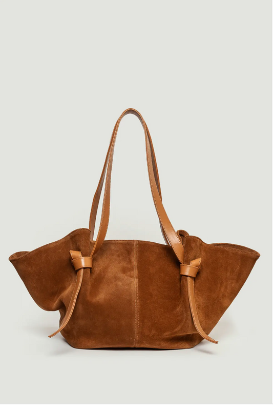 SUEDE Shopper BAG Ginger Caramel