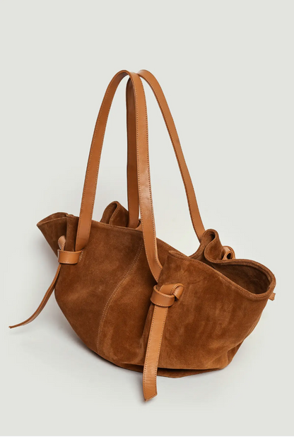 SUEDE Shopper BAG Ginger Caramel