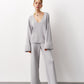 Knitted Flared Trousers Fly