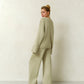 Knitted Flared Trousers Fly