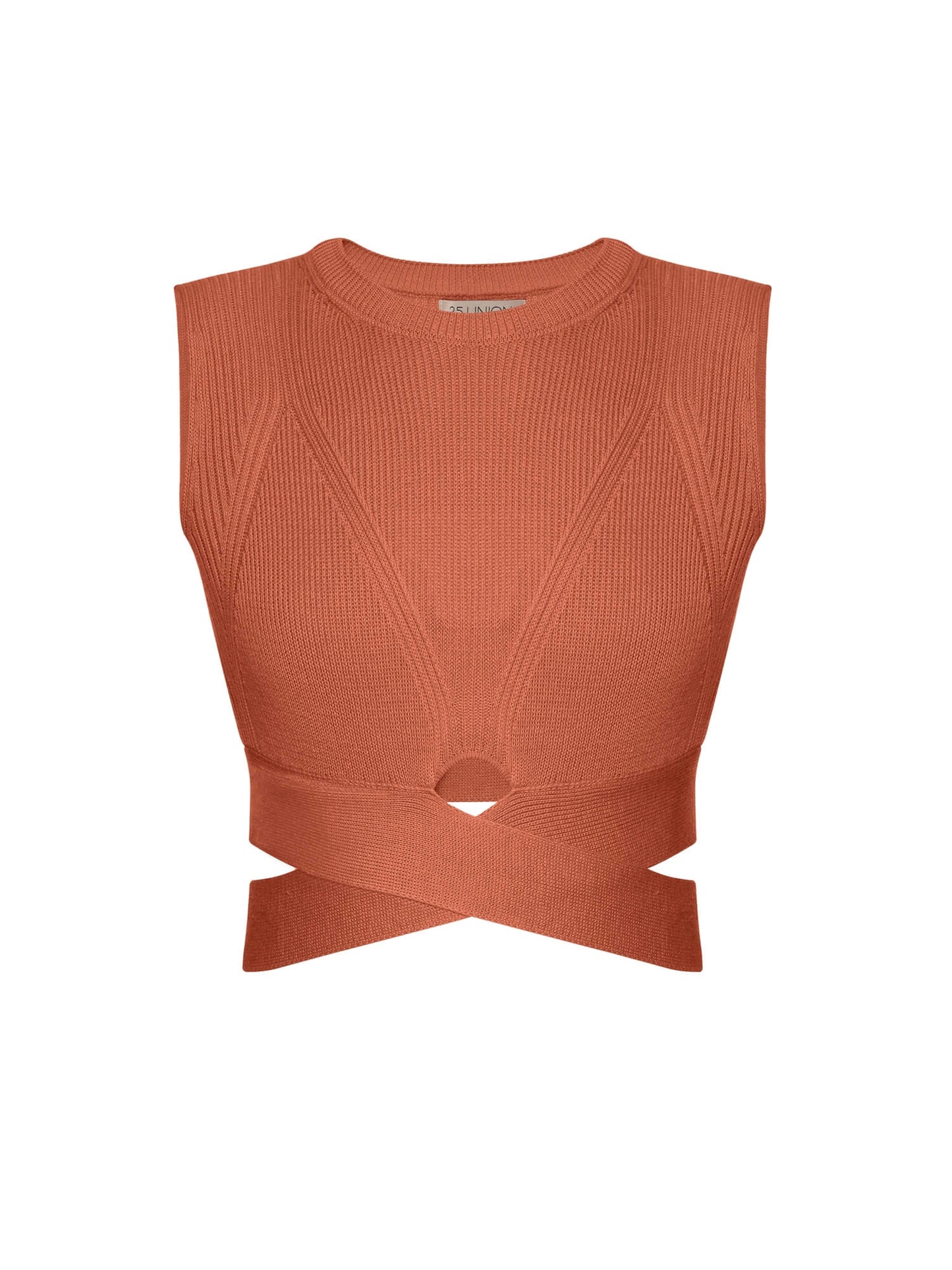 Banded Top Anna Terracotta