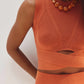 Banded Top Anna Terracotta