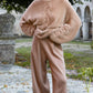 Oversized Sweater in Soft Fluffy Yarn Aria Grey