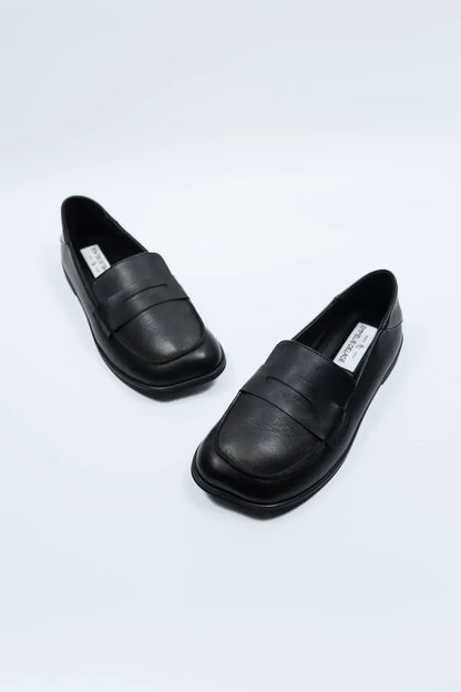 Leather ROOT Loafers Black