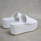 VIM Leather Platform Sabots