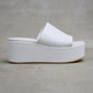 VIM Leather Platform Sabots