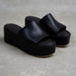 VIM Leather Platform Sabots